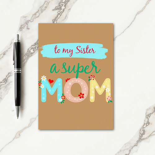 Sweet Mothers Day Stitch Card