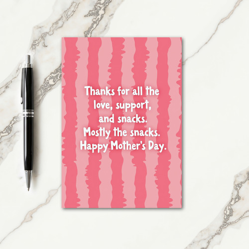 Sweet Mothers Day Stripes Card