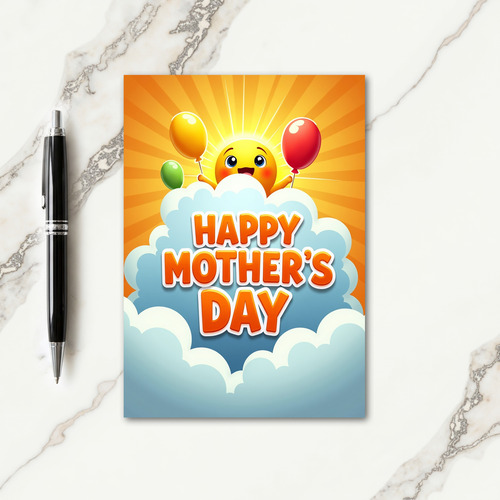 Sweet Mothers Day Sun Card