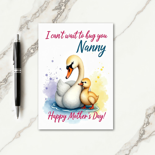 Sweet Mothers Day Swan Card