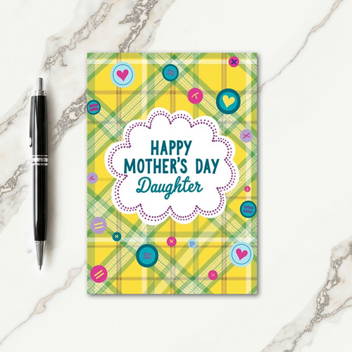 Sweet Mothers Day Tartan Card