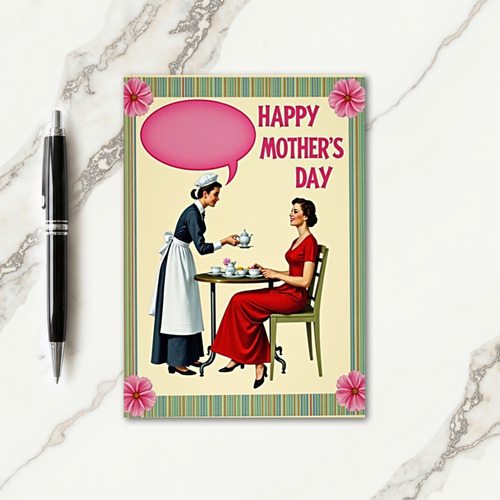 Sweet Mothers Day Tea Party Card