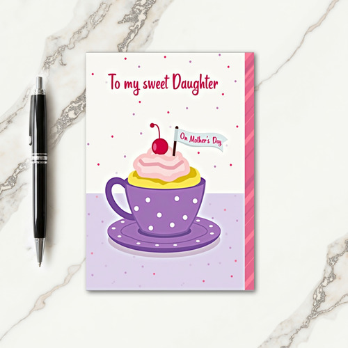 Sweet Mothers Day Teacup Treat Card