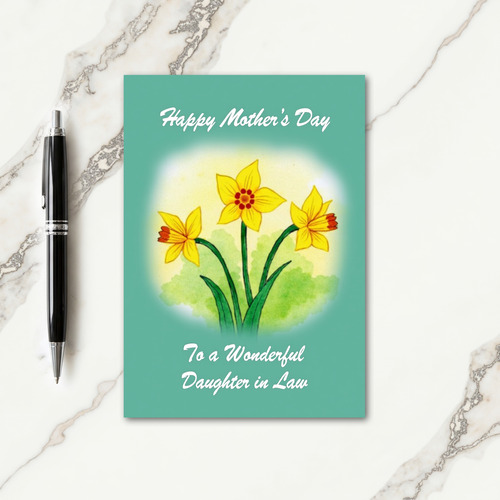 Sweet Mothers Day Teal Design Card