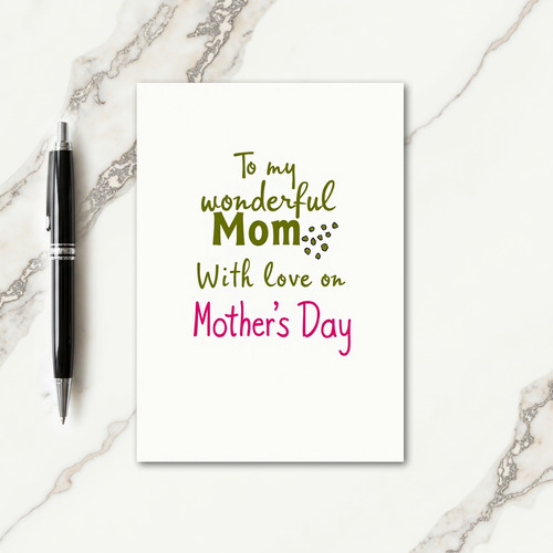 Sweet Mothers Day Text Card