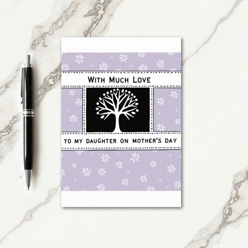 Sweet Mothers Day Tree Art Card
