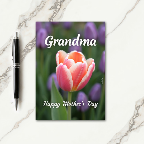 Sweet Mothers Day Tulip Bloom Card
