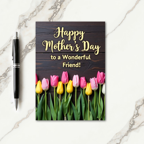 Sweet Mothers Day Tulip Display Card