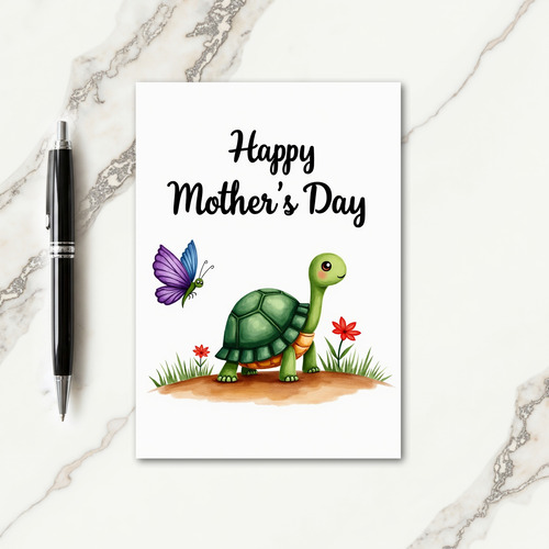 Sweet Mothers Day Turtle Bug Card