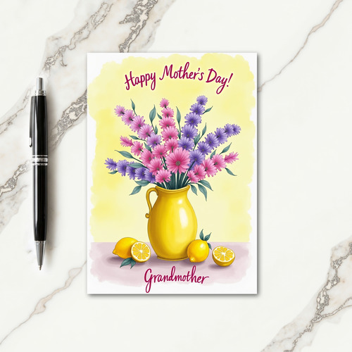 Sweet Mothers Day Vase Card