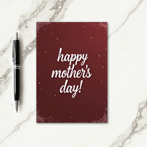 Sweet Mothers Day Velvet Texture Card