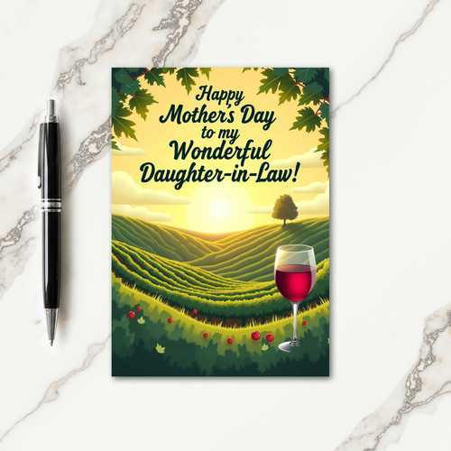 Sweet Mothers Day Vineyard Card