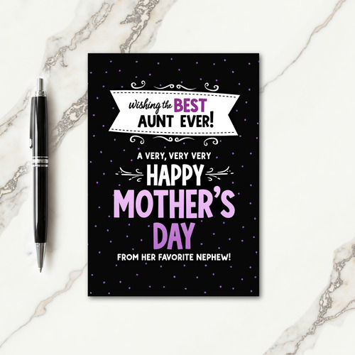 Sweet Mothers Day Violet Card