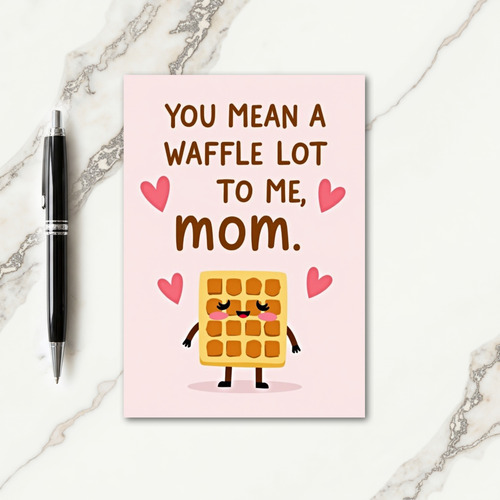 Sweet Mothers Day Waffle Card
