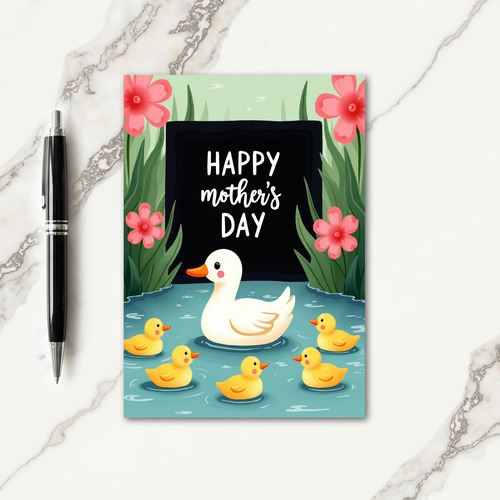 Sweet Mothers Day Water Bird Card