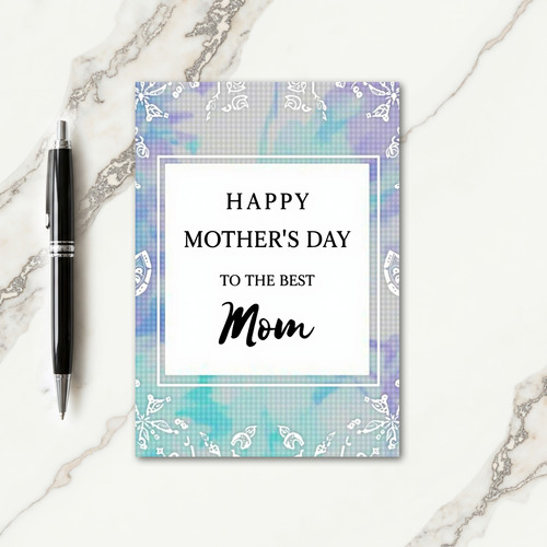 Sweet Mothers Day Watercolor Card