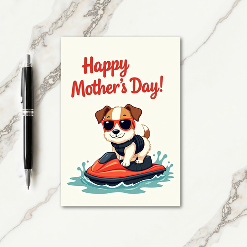 Sweet Mothers Day Watercraft Card