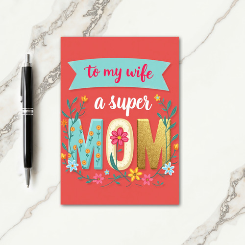 Sweet Mothers Day Wife Card