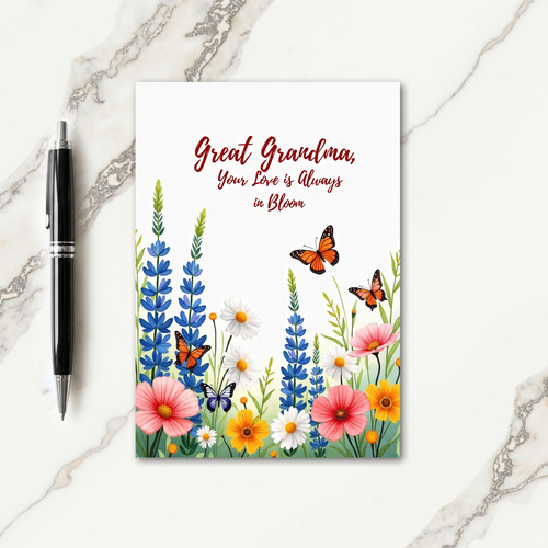 Sweet Mothers Day Wildflowers Card