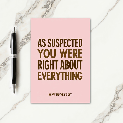 Sweet Mothers Day Wisdom Card