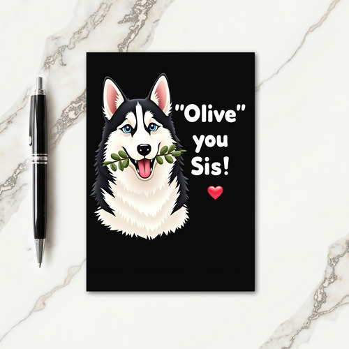 Sweet Mothers Day Wolf Pup Card