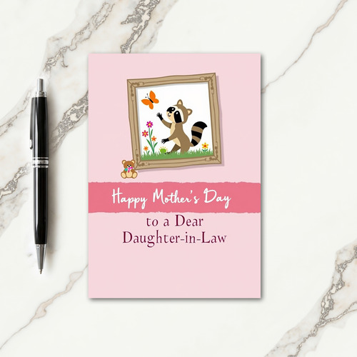 Sweet Mothers Day Woodland Scene Card