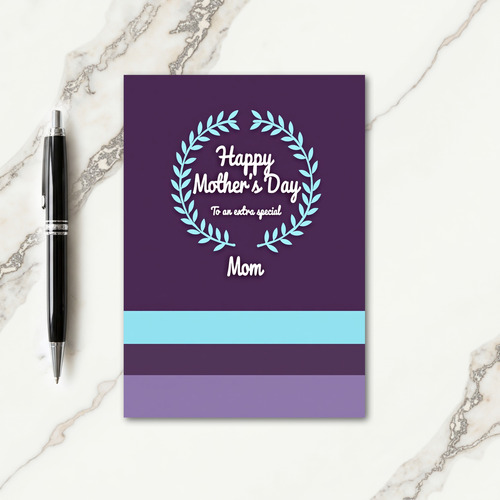 Sweet Mothers Day Wreath Card