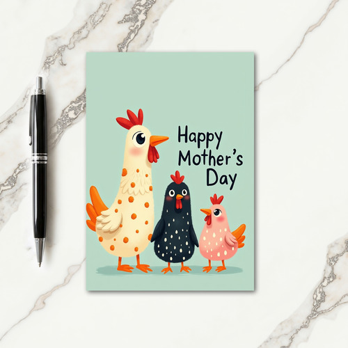 Sweet Mothers Fowl Family Card