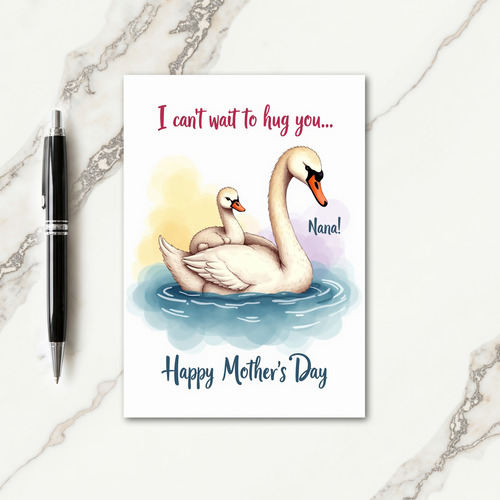 Sweet Nana Bird Family Mothers Day Card