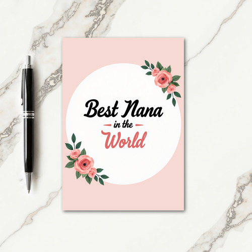 Sweet Nana Floral Card
