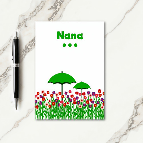 Sweet Nana Floral Garden Card
