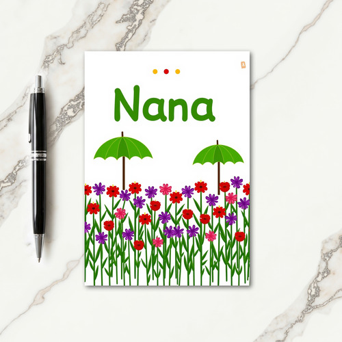 Sweet Nanas Day Floral Card