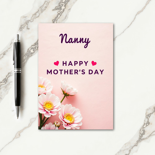 Sweet Nannys Mothers Day Card