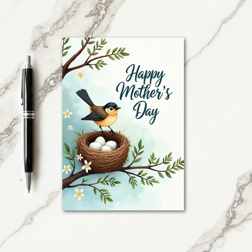Sweet Nesting Mothers Day Card