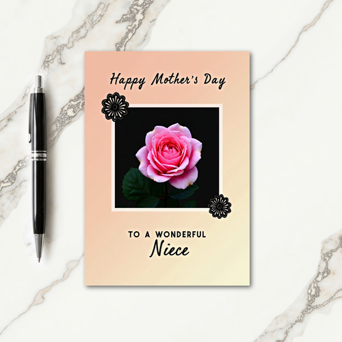 Sweet Niece Day Rose Card