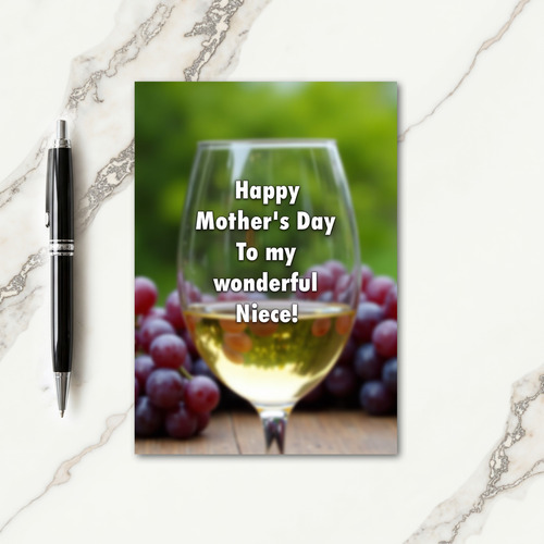 Sweet Niece Mothers Day Grape Card