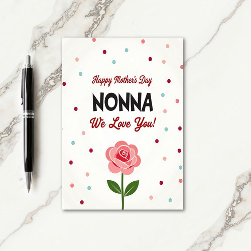 Sweet Nonna Day Floral Card