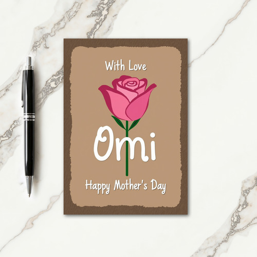 Sweet Omi Mothers Day Card
