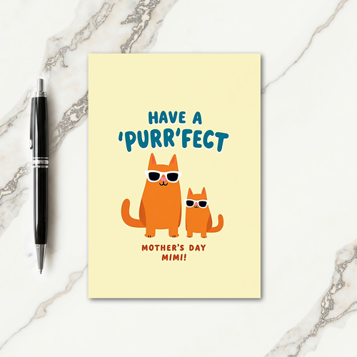 Sweet Orange Kitten Card