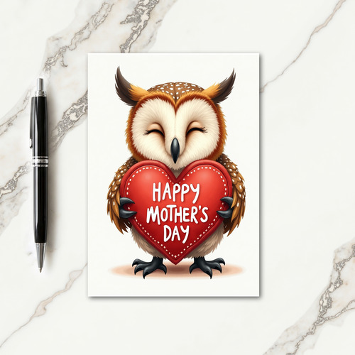 Sweet Owl Mothers Day Card