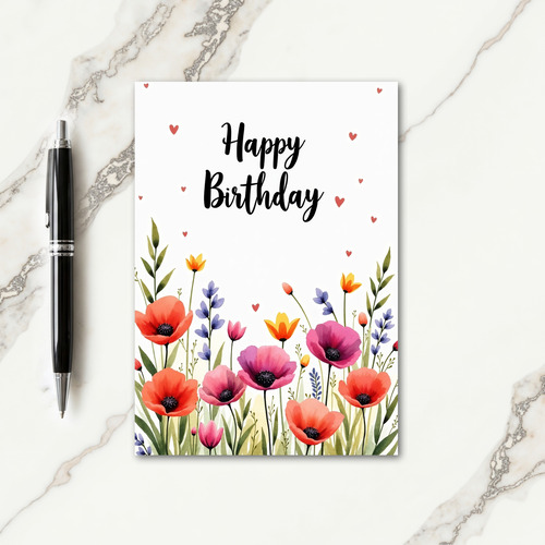 Sweet Painted Blossom Card
