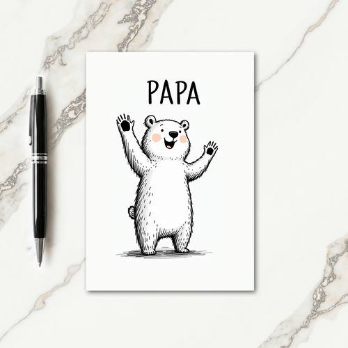 Sweet Papa Bear Fathers Day Card