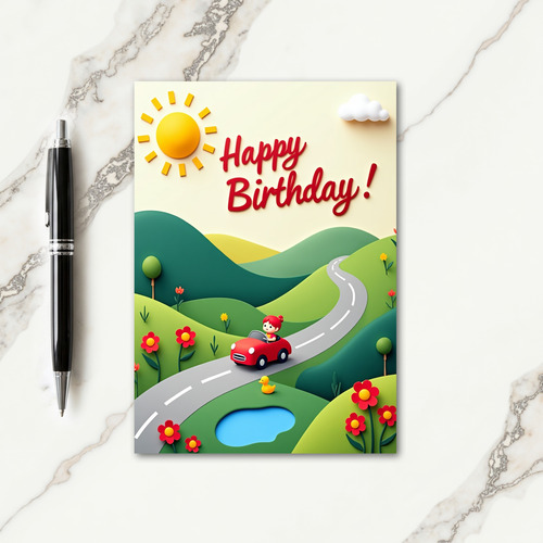 Sweet Papercut Birthday Card