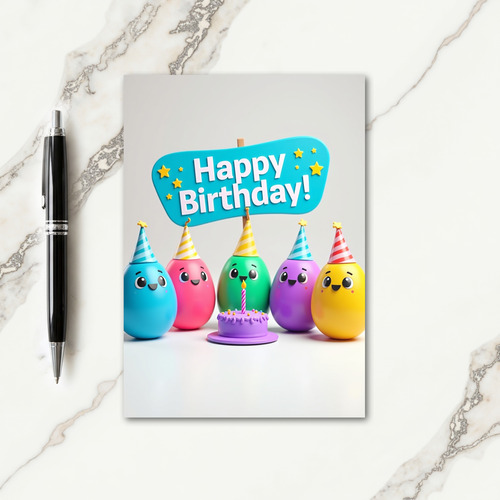 Sweet Party Hat Birthday Card