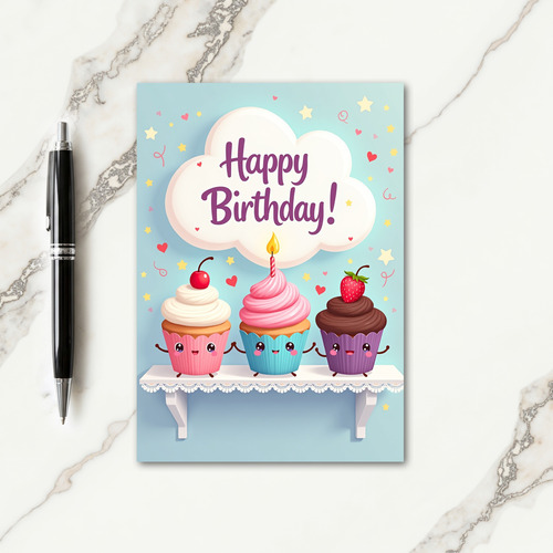 Sweet Pastry Birthday Card