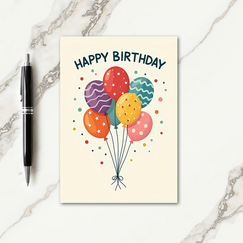Sweet Patterned Balloon Card