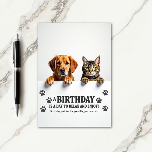Sweet Paws Birthday Card