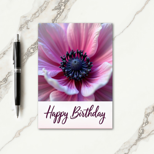 Sweet Pink Bloom Birthday Card