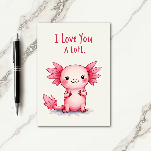 Sweet Pink Creature Birthday Card