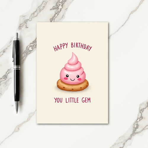 Sweet Pink Treat Birthday Card